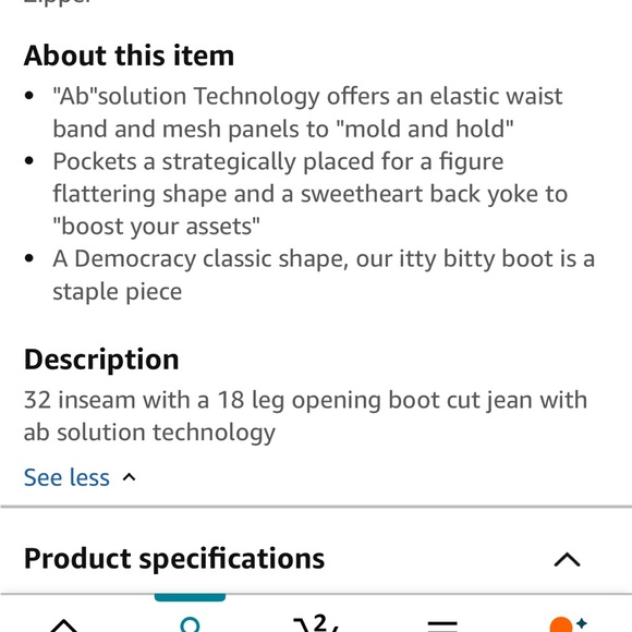 GRAY Democracy jeans, size 22W - Picture 7 of 7